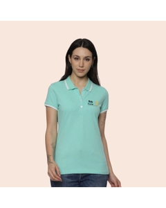 Allen Solly Polo T-shirt Women- Turquoise Green